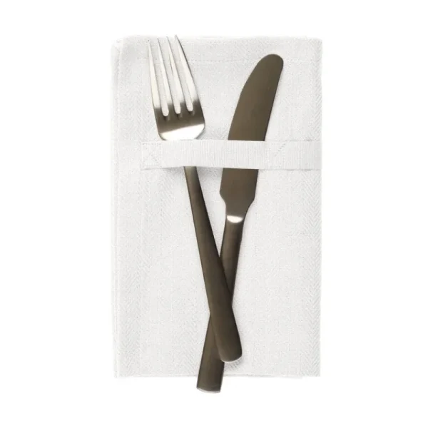 The Organic Company Tischwäsche | Tischwäsche^Dinner Serviette, 4 Stück, Weiß