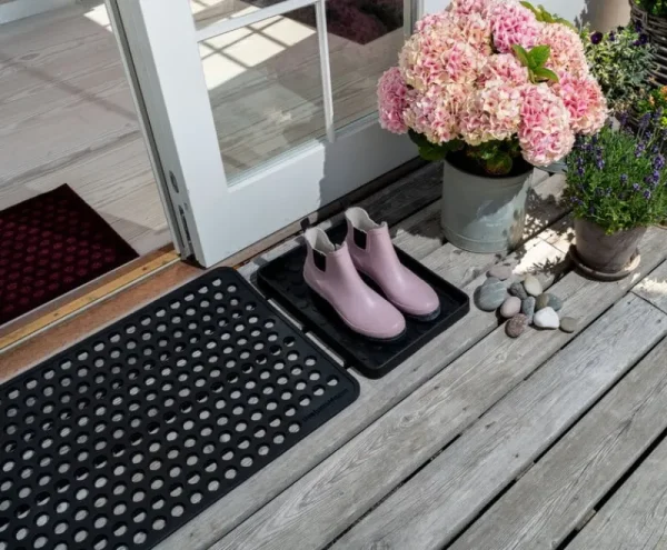Tica Copenhagen Outdoor-textilien | Teppiche Und Läufer^Dot Fußmatte, 45 x 75 cm, Schwarz