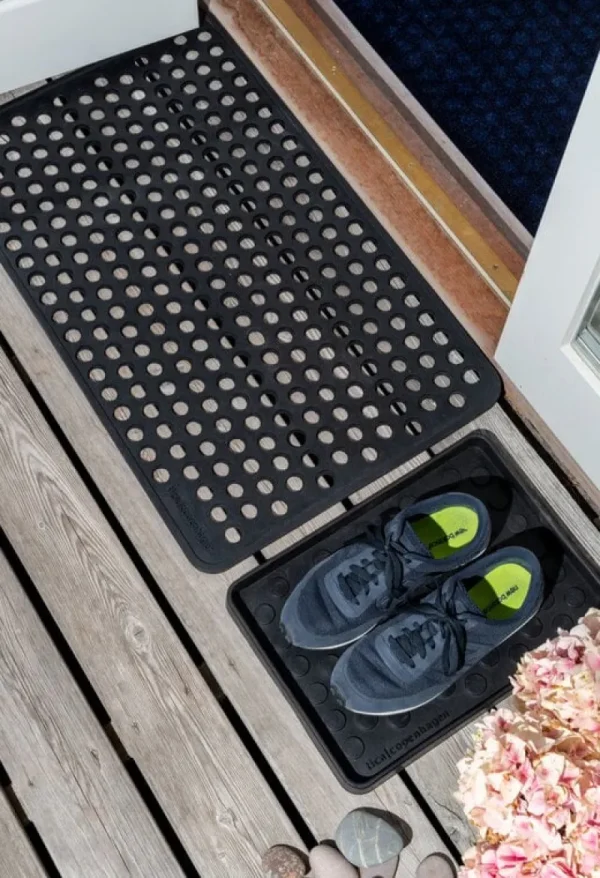 Tica Copenhagen Outdoor-textilien | Teppiche Und Läufer^Dot Fußmatte, 45 x 75 cm, Schwarz