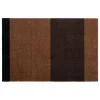 Tica Copenhagen Teppiche Und Läufer^Stripes Horizontal Teppich, 60 x 90 cm, Cognacb. - Dklb. - Schw.