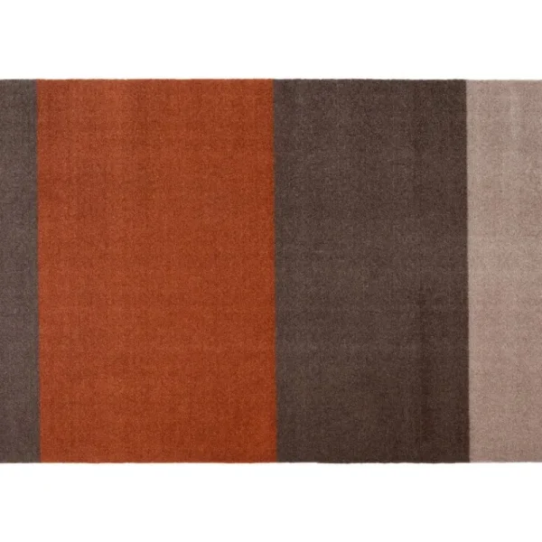Tica Copenhagen Teppiche Und Läufer^Stripes Teppich, 90 x 130 cm, Braun - Terrakotta