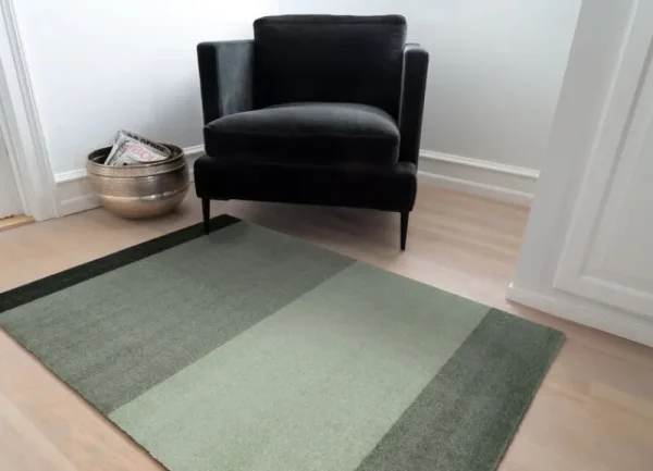 Tica Copenhagen Teppiche Und Läufer^Stripes Teppich, 90 x 130 cm, Grün