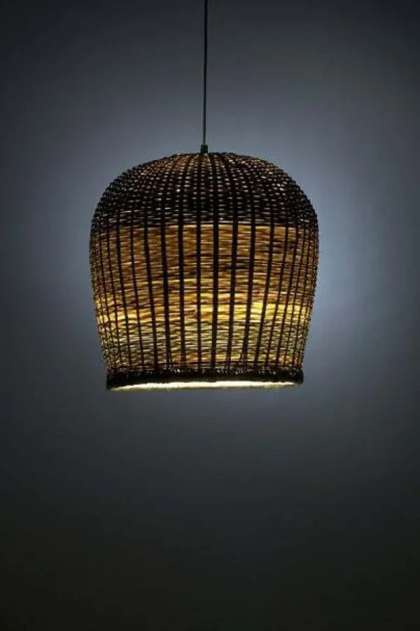 Muuto Deckenleuchten-Tikau Bamboo Pendelleuchte von Ilkka Suppanen, M