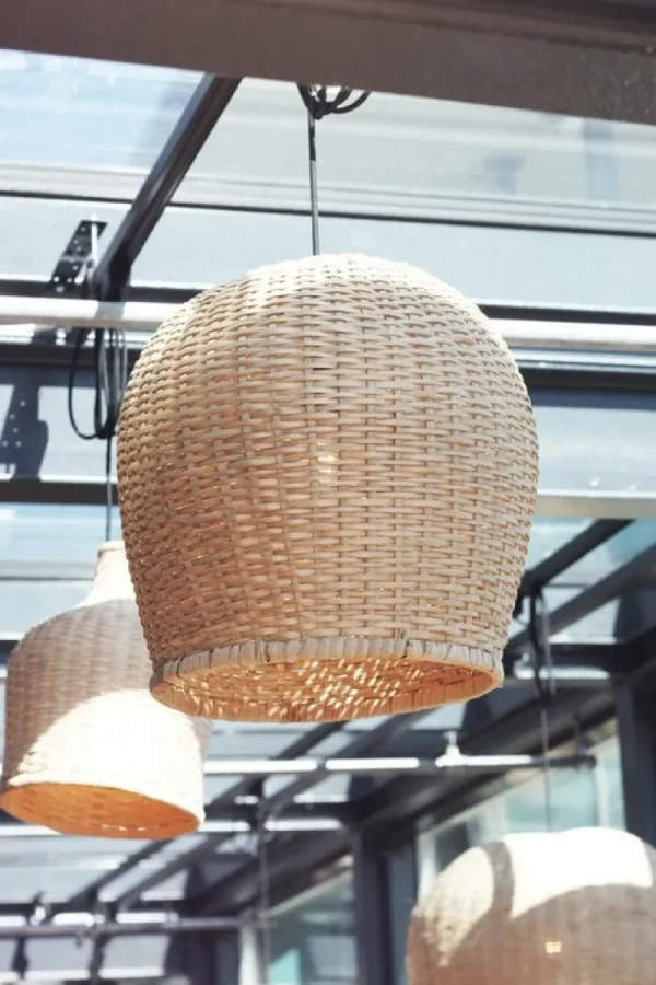 Muuto Deckenleuchten-Tikau Bamboo Pendelleuchte von Ilkka Suppanen, M