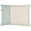Finnish Design Shop Kissen^Tikau Block Kissen, 45 x 60 cm, Blau - schwarze Streifen