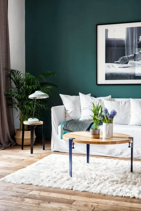 GUBI Tische | Sitzgelegenheiten-TIPTOE Couchtisch- und Bankbein, 43 cm, 1 Stück, preußischblau
