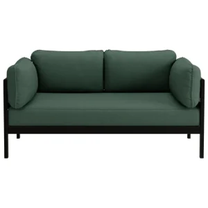 Mattiazzi Sofas Und Liegen-TIPTOE Easy 2-Sitzer-Sofa, Graphitschwarz - Waldgrün