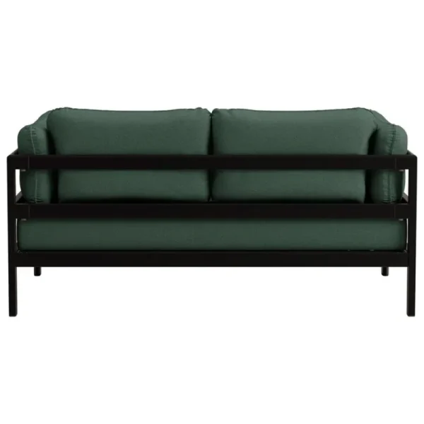 Mattiazzi Sofas Und Liegen-TIPTOE Easy 2-Sitzer-Sofa, Graphitschwarz - Waldgrün