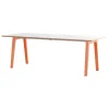 Viccarbe Tische-TIPTOE New Modern Tisch, 220 x 95 cm, weißes Laminat - Eschenrosa