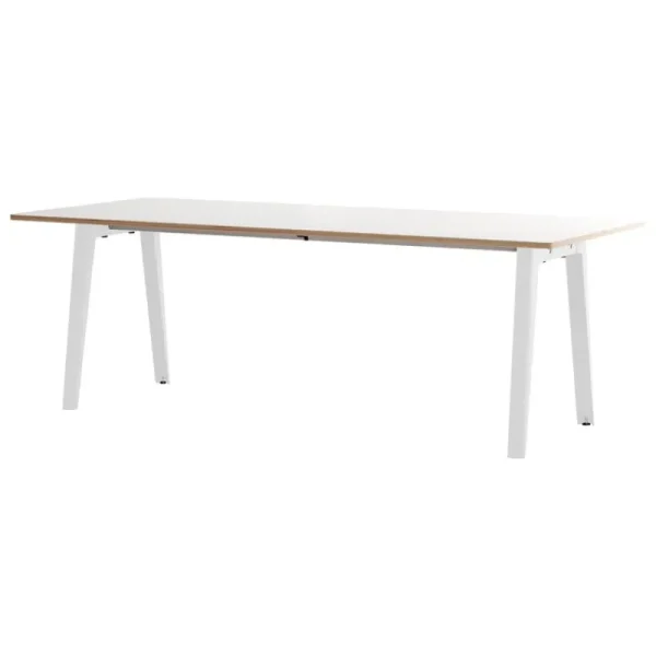 Muuto Tische-TIPTOE New Modern Tisch, 220 x 95 cm, weißes Laminat - Wolkenweiß
