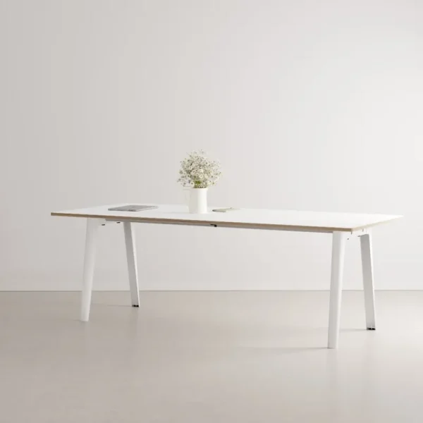 Muuto Tische-TIPTOE New Modern Tisch, 220 x 95 cm, weißes Laminat - Wolkenweiß