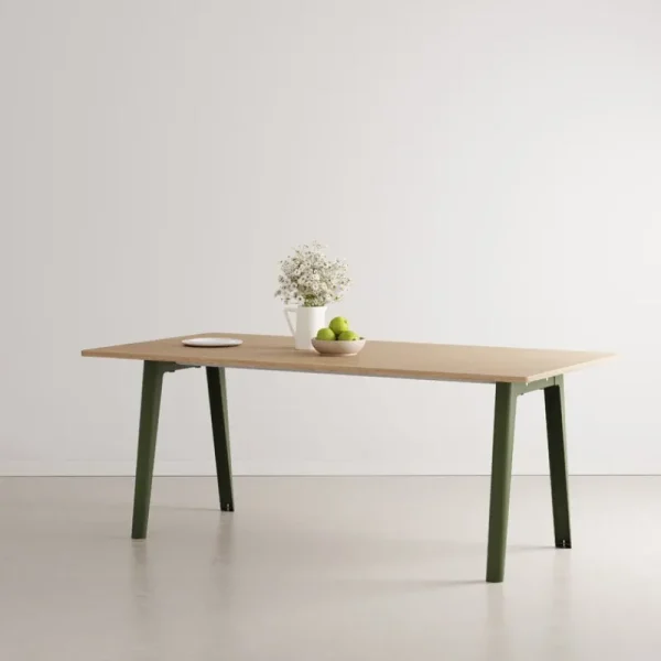 TIPTOE Tische-New Modern Tisch, 190 x 95 cm, Eiche - Rosmaringrün