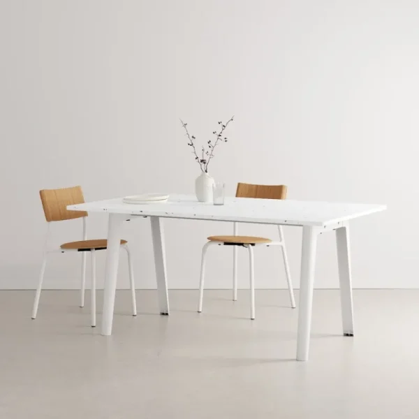 HAY Tische-TIPTOE New Modern Tisch, 160 × 95 cm, recycelter Kunststoff - Weiß
