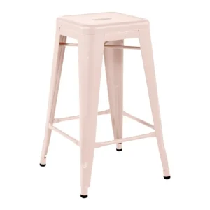 Vitra Sitzgelegenheiten-Tolix Barhocker H65, matt MFT puderrosa