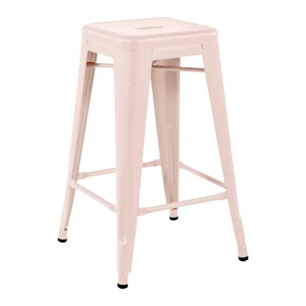 Vitra Sitzgelegenheiten-Tolix Barhocker H65, matt MFT puderrosa