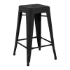 Muuto Sitzgelegenheiten-Tolix Barhocker H65, matt schwarz