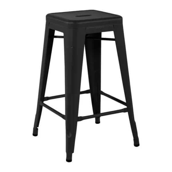Muuto Sitzgelegenheiten-Tolix Barhocker H65, matt schwarz