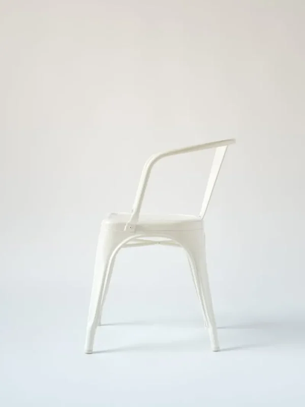 Artek Sitzgelegenheiten-Tolix Sessel A56, glänzend weiß