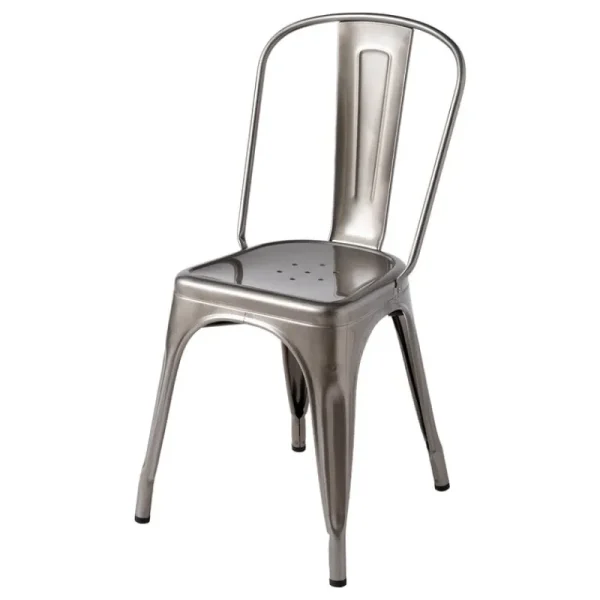 Artek Sitzgelegenheiten-Tolix Sessel A, glänzender Stahl