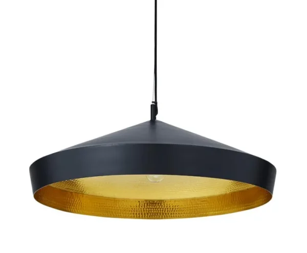 GUBI Deckenleuchten-Tom Dixon Beat Flat LED Pendelleuchte, Schwarz
