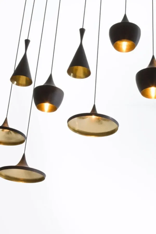 GUBI Deckenleuchten-Tom Dixon Beat Flat LED Pendelleuchte, Schwarz