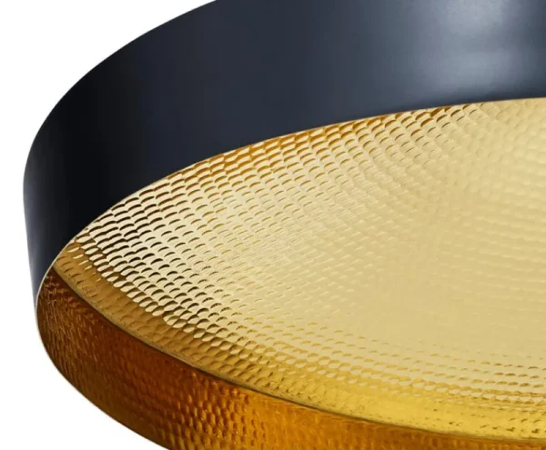 GUBI Deckenleuchten-Tom Dixon Beat Flat LED Pendelleuchte, Schwarz