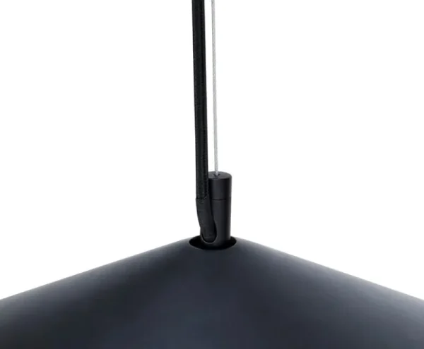 GUBI Deckenleuchten-Tom Dixon Beat Flat LED Pendelleuchte, Schwarz