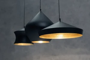 GUBI Deckenleuchten-Tom Dixon Beat Flat LED Pendelleuchte, Schwarz