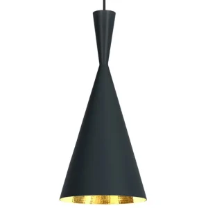 Petite Friture Deckenleuchten-Tom Dixon Beat Tall LED-Pendelleuchte, Schwarz