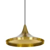 Marset Deckenleuchten-Tom Dixon Beat Wide LED Pendelleuchte, Messing gebürstet