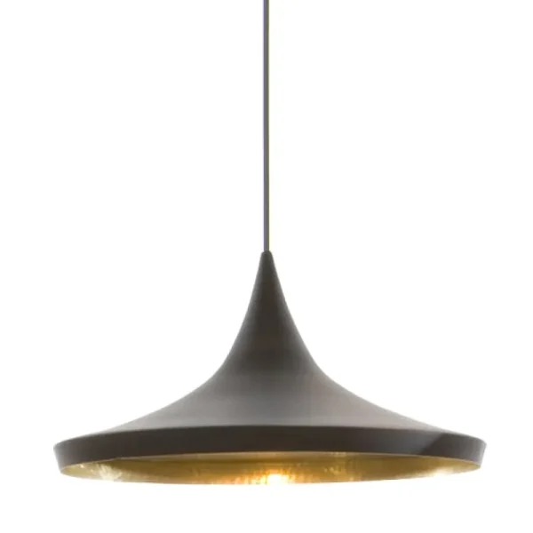Marset Deckenleuchten-Tom Dixon Beat Wide LED-Pendelleuchte, Schwarz