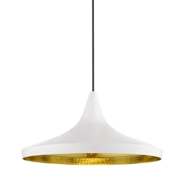 Luceplan Deckenleuchten-Tom Dixon Beat Wide LED-Pendelleuchte, Weiß