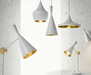 Luceplan Deckenleuchten-Tom Dixon Beat Wide LED-Pendelleuchte, Weiß