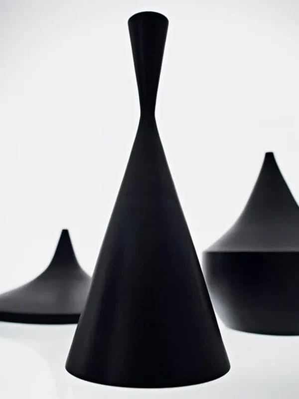 Marset Deckenleuchten-Tom Dixon Beat Wide LED-Pendelleuchte, Schwarz