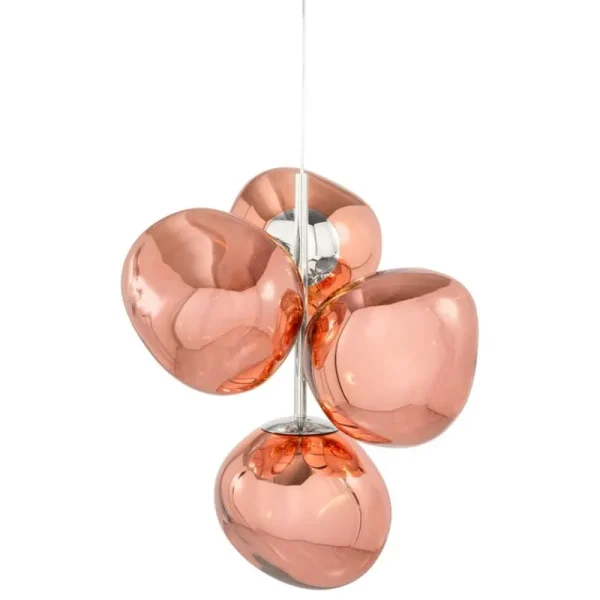 Bomma Deckenleuchten-Tom Dixon Melt Chandelier Mini Pendelleuchte, LED, Kupfer