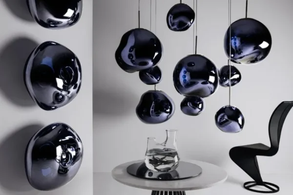 Tom Dixon Deckenleuchten-Melt LED-Pendelleuchte, Rauchgrau