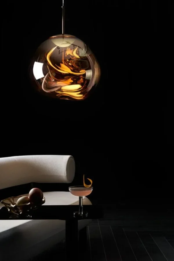 Tom Dixon Deckenleuchten-Melt Mini LED-Pendelleuchte, Gold
