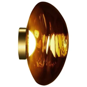 Frama Wandleuchten-Tom Dixon Melt Surface LED-Wandleuchte, Gold