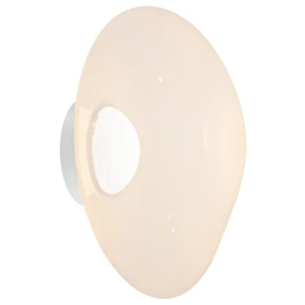 Tekna Wandleuchten-Tom Dixon Melt Surface LED Wandleuchte, Opal - Silber