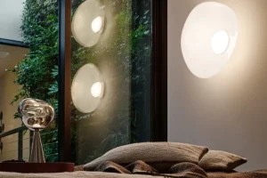 Tekna Wandleuchten-Tom Dixon Melt Surface LED Wandleuchte, Opal - Silber