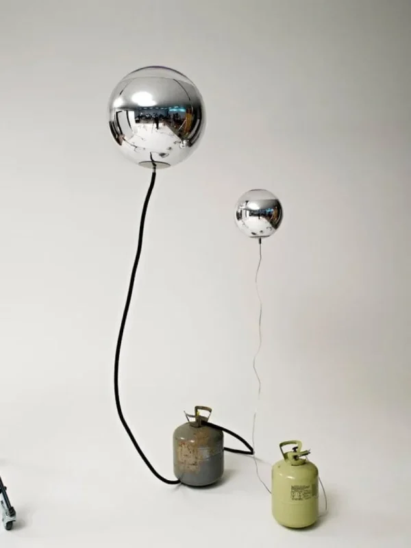 Tom Dixon Deckenleuchten-Mirror Ball LED Pendelleuchte, 40 cm, Silber