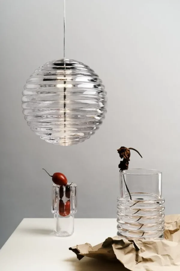 Tom Dixon Deckenleuchten-Press Sphere LED Pendelleuchte, 2700 K, klar