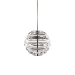 Kartell Deckenleuchten-Tom Dixon Press Sphere Mini LED Pendelleuchte, 2700 K, klar