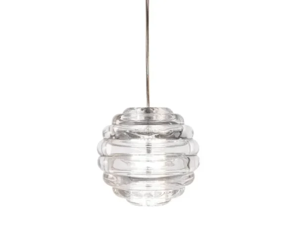 Kartell Deckenleuchten-Tom Dixon Press Sphere Mini LED Pendelleuchte, 2700 K, klar