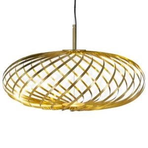 Louis Poulsen Deckenleuchten-Tom Dixon Spring LED-Pendelleuchte, klein, Messing