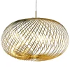 Louis Poulsen Deckenleuchten-Tom Dixon Spring LED-Pendelleuchte, groß, Messing