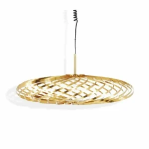 Louis Poulsen Deckenleuchten-Tom Dixon Spring LED-Pendelleuchte, klein, Messing