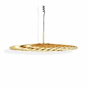 Louis Poulsen Deckenleuchten-Tom Dixon Spring LED-Pendelleuchte, klein, Messing