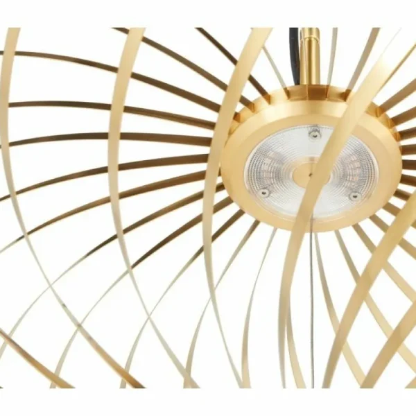 Louis Poulsen Deckenleuchten-Tom Dixon Spring LED-Pendelleuchte, klein, Messing