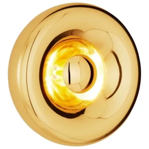 Artemide Wandleuchten-Tom Dixon Void Surface LED-Wandleuchte, Messing